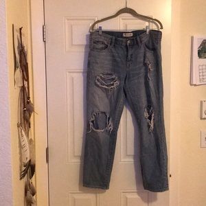 Madewell light wash boyfriend jean